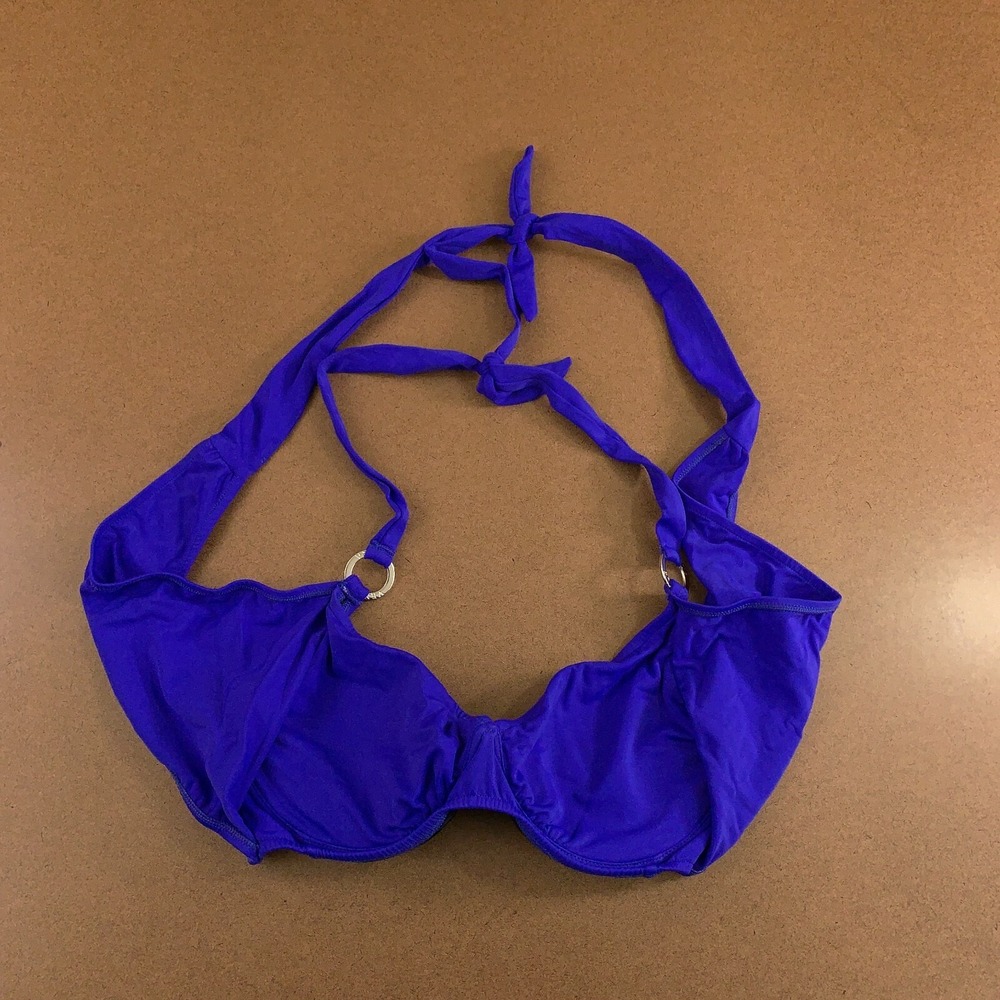 Venus‎ Womens Size D (32DD 34D 36C) Cobalt Blue Laguna Wrap Bikini Swim Top New